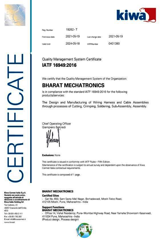Certification